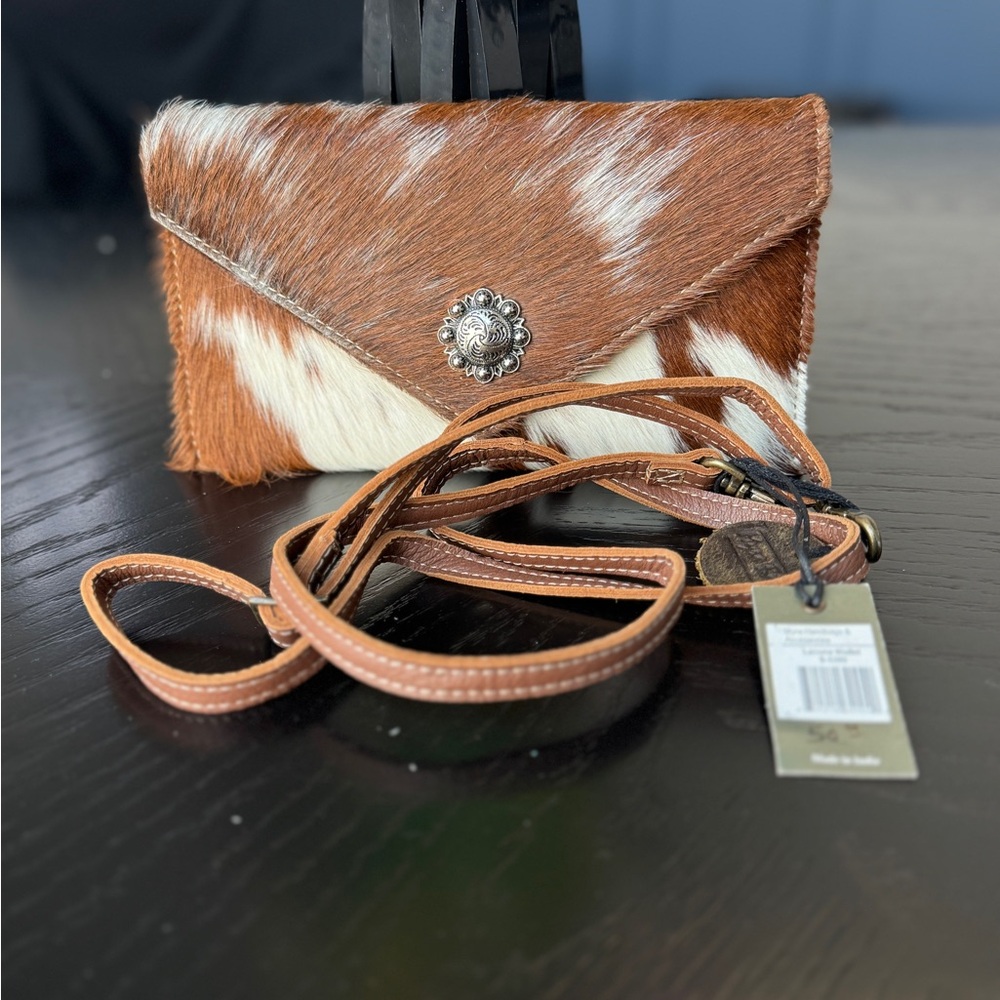 Myra Lacuna Brown Cowhide Wallet NWT